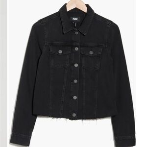 Paige Women's Black Denim Jacket